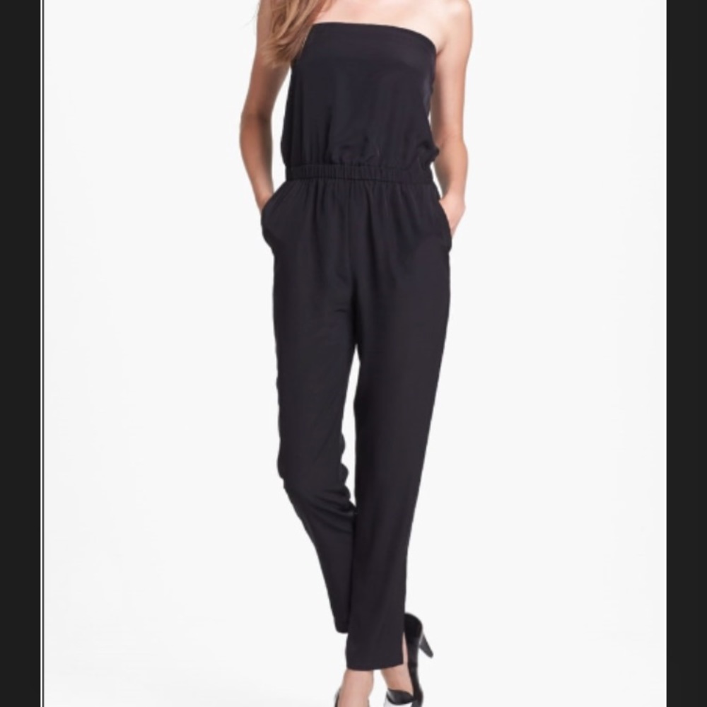 WAYF strapless jumpsuit